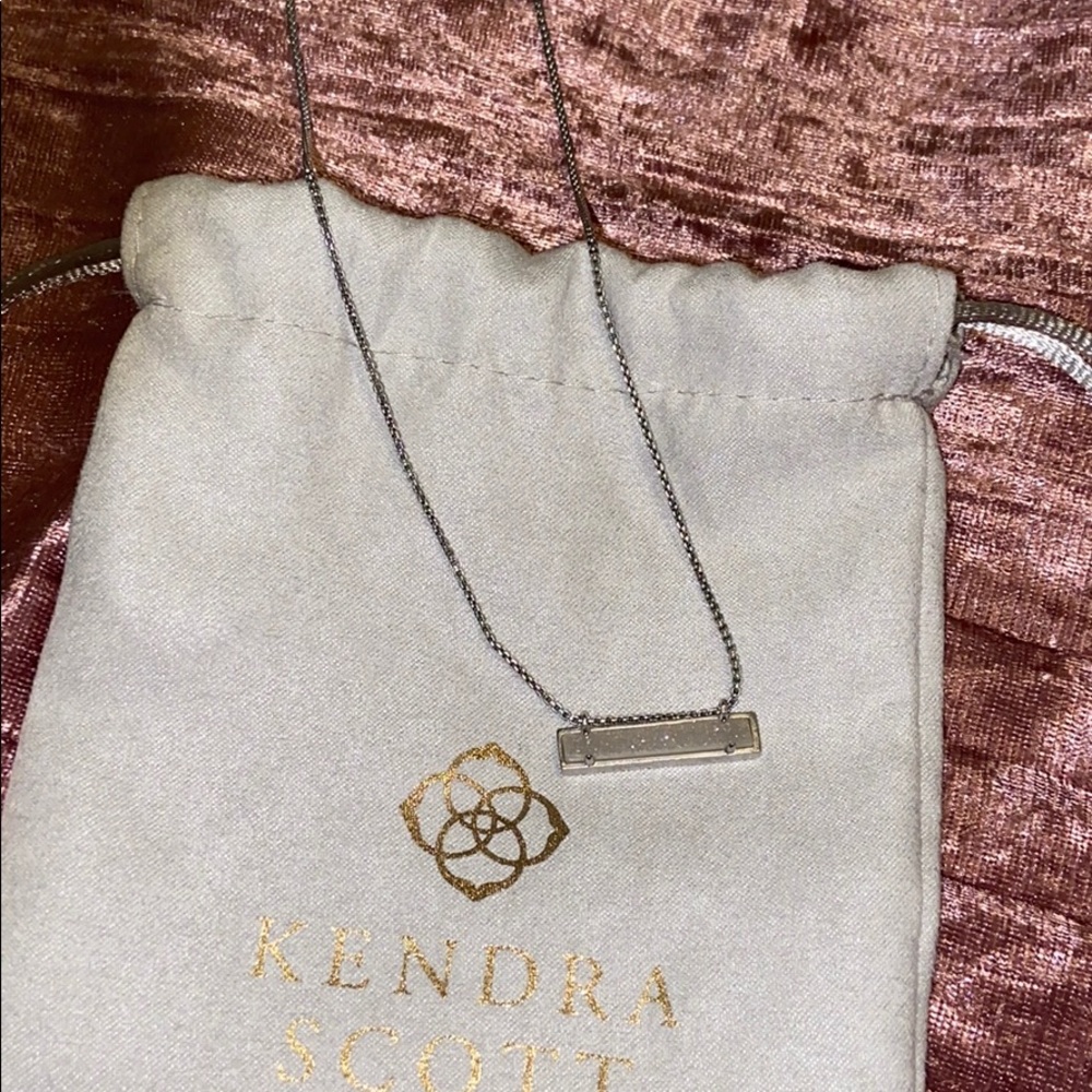 Kendra Scott Drusy Bar Necklace